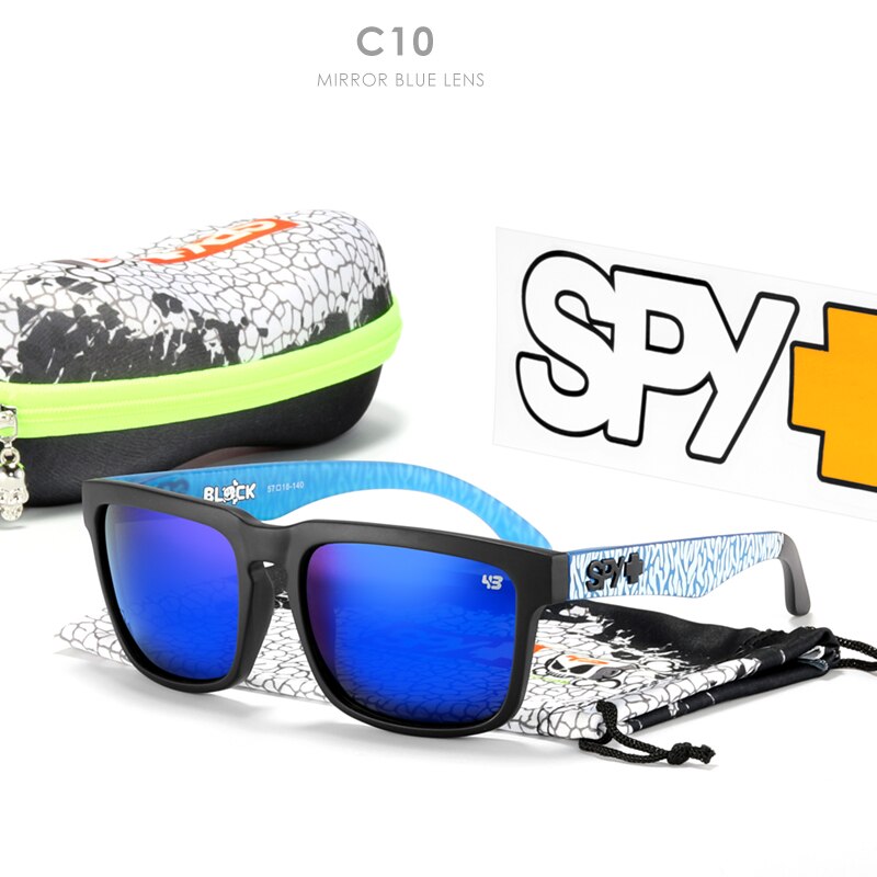 Roer Gepolariseerde Zonnebril Mannen Klassieke Vierkante Unisex Zonnebril Ken Block Met Originele Doos Gelukkig 43 Lense: C10