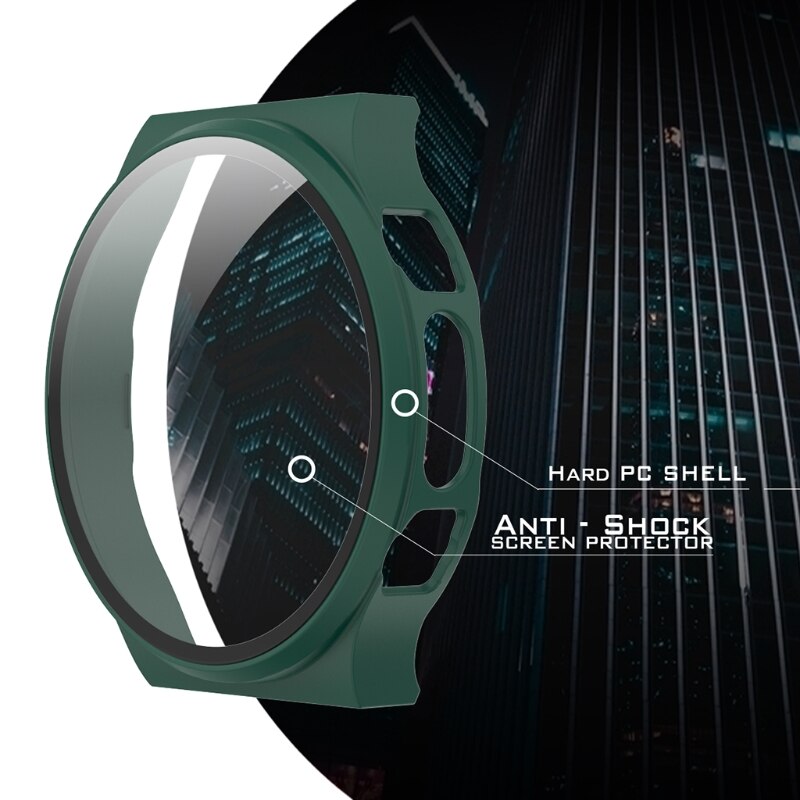 Horloge Cover Case Voor Huawei GT2 Pro Ecg Pc Bumper Met Gehard Glas Screen Protector Voor Gt 2 Pro Ecg accessoires