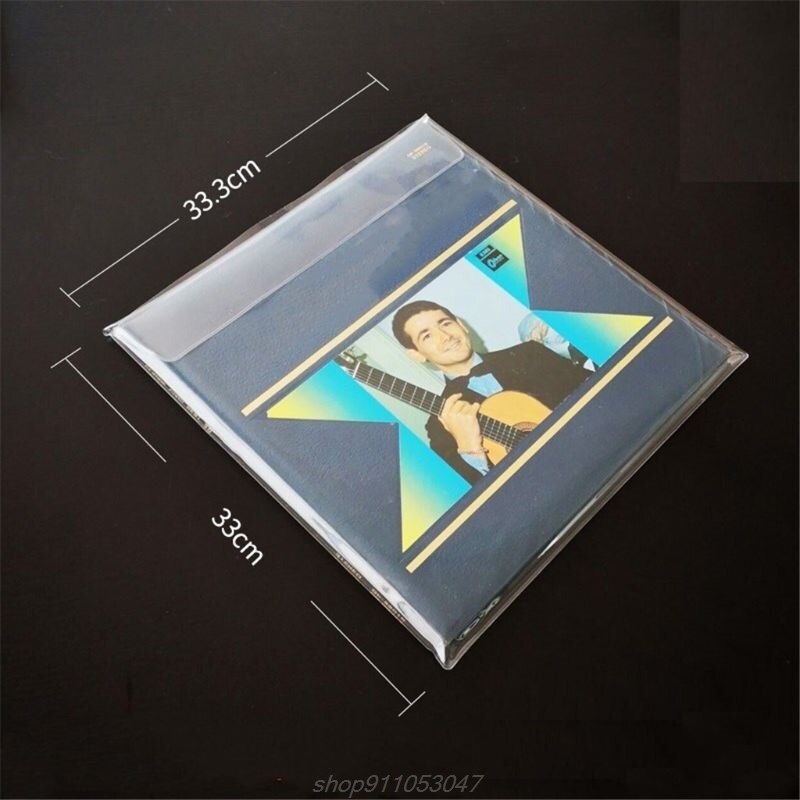 Capa para disco de proteção, 5 tamanhos espesso material pvc externo, para 12 polegadas, lp, registros de vinil, n30, 20