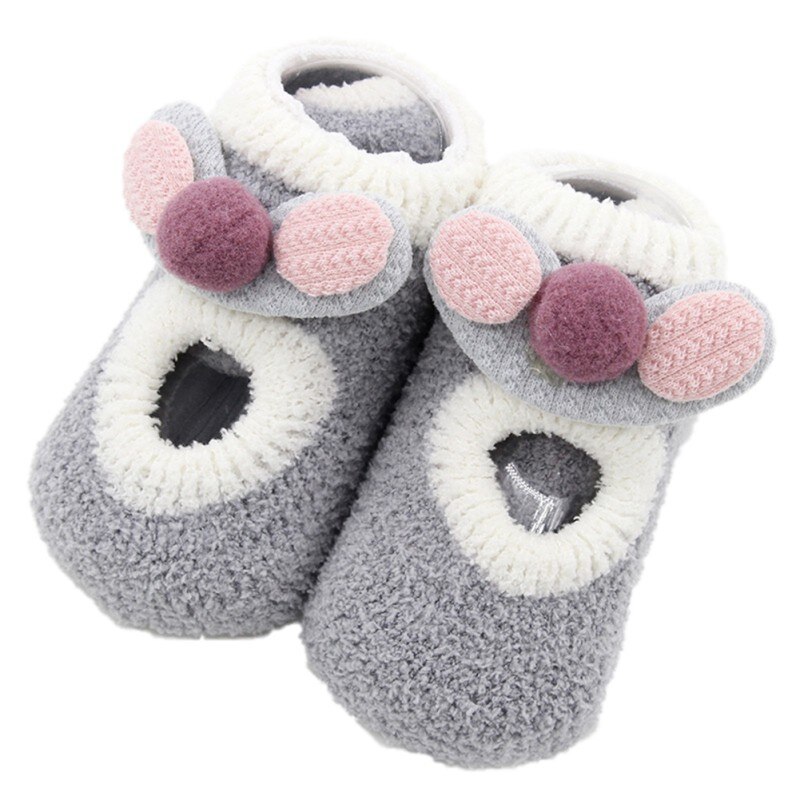 Baby Boys Girls Floor Socks Children Socks Autumn Winter Infant Newborn Cartoon Non-slip Soft Warm Boots: H