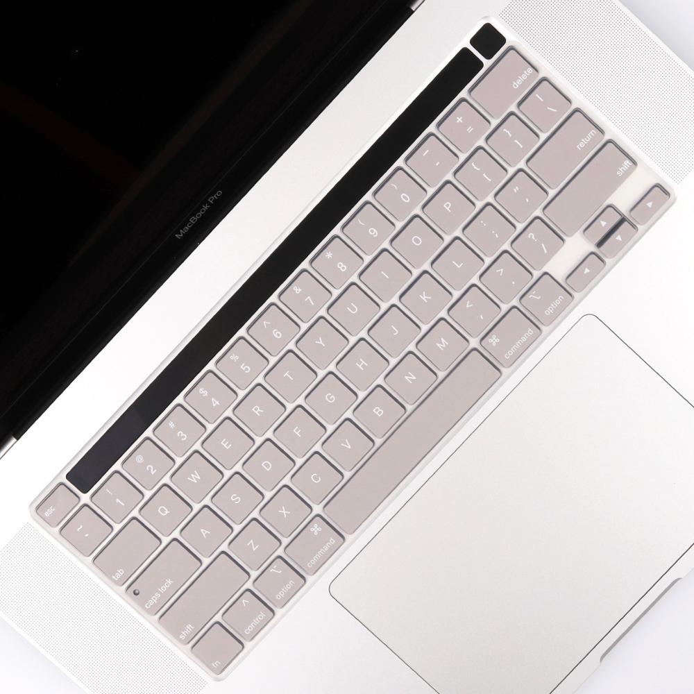 Gradient Farbe Tastatur Abdeckung für MacBook Profi 13 zoll Modell A2289 mit berühren Bar & berühren Ich würde Tastatur Haut Film Schutz: Felsen grau