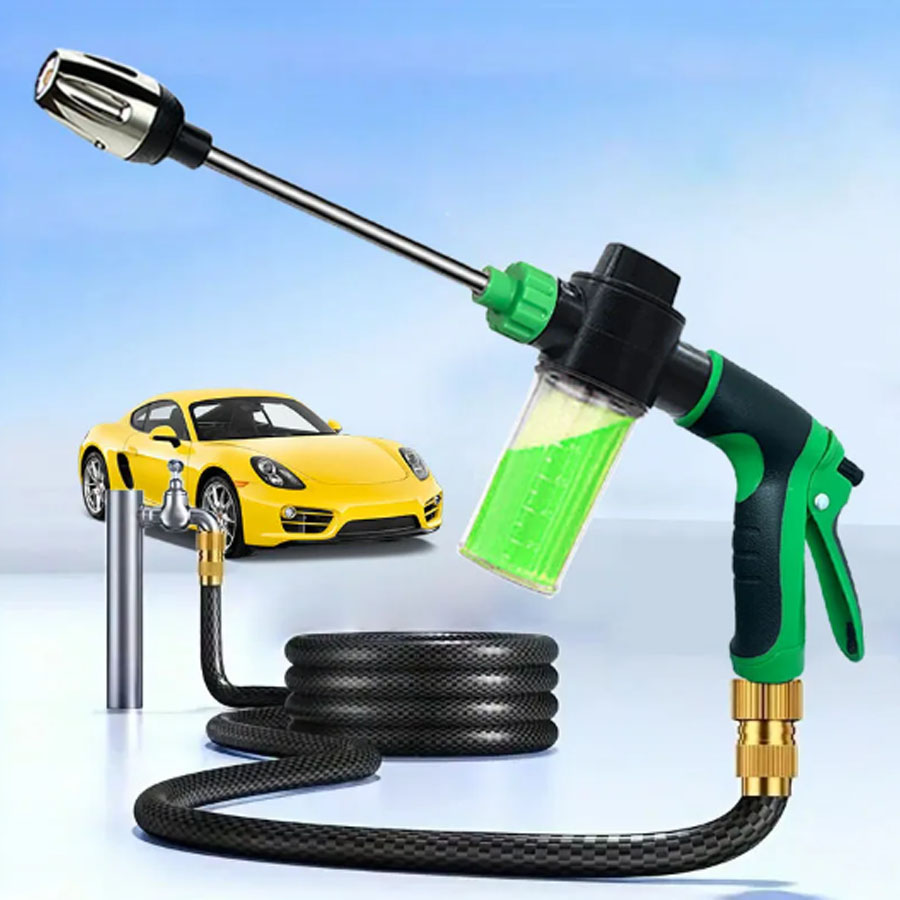 High - car wash hoses, multi - purpose garden watering tools with shower heads, and powerful car brush cleaning tools