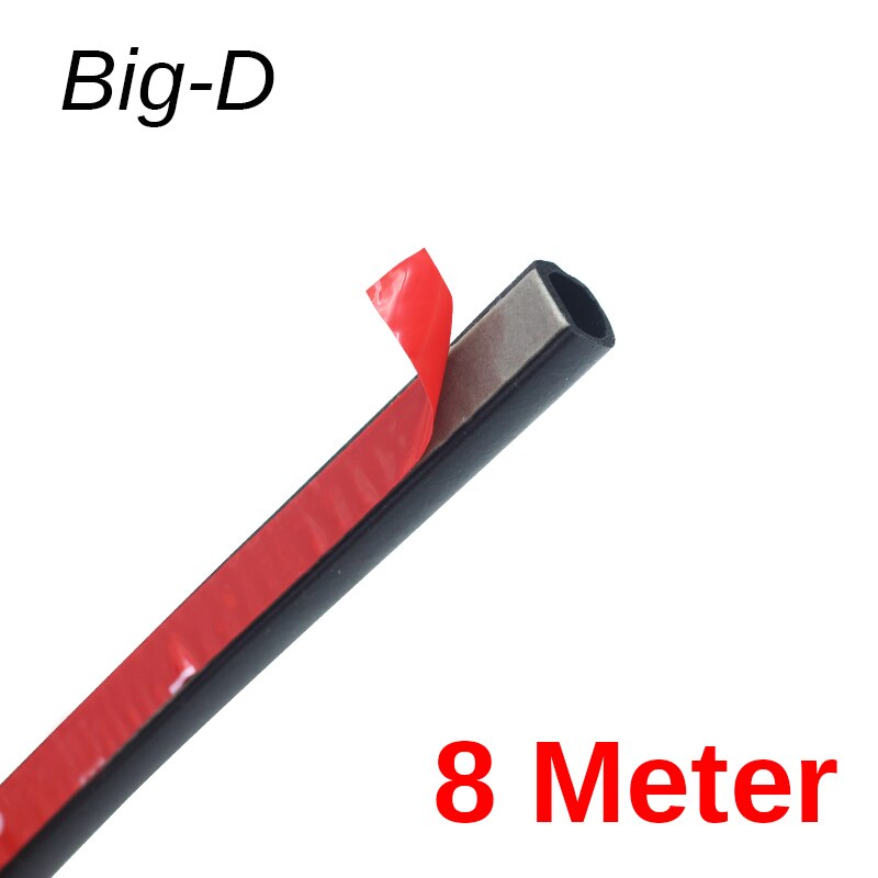 Cawanerl big-d autodeur motorkap afdichtingsstrip rubber tochtstrip zelfklevende afdichtingsstrip randafwerking geluidsisolatie anti-stof: 8 meter
