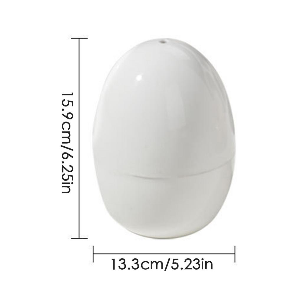 Microwave Egg Maker Microwave Egg Boiler Egg Steamer For Hard Soft Boiled Eggs Kitchen Gadgets For Egg Boiling Cooking Eggs Tool: WHITE