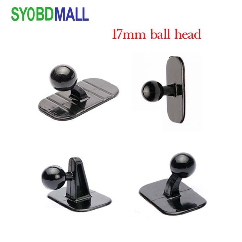 Auto Mobiele Telefoon Houder Base Accessoires Dashboard Base Panel Sticky Gebogen Oppervlak Kan Worden Geplakt 17Mm Universele Hoofd