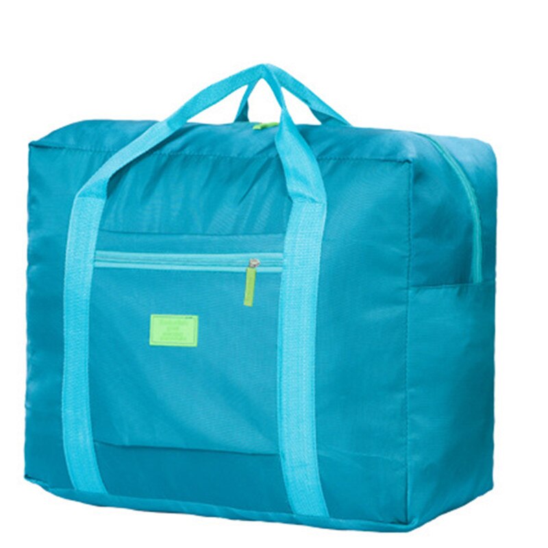 unisex Erwachsene Reisetasche Großen Größe Solide Faltbare Nylon Weichen Wasserdichte Gepäck Tasche Lagerung Tragen-Auf Duffle Tasche Koffer: dunkel Grün