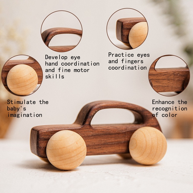 Bloques de madera de estilo nórdico para niños, juguete educativo Montessori seguro, bloques de madera de alta gama, juguetes para bebés, para bebés