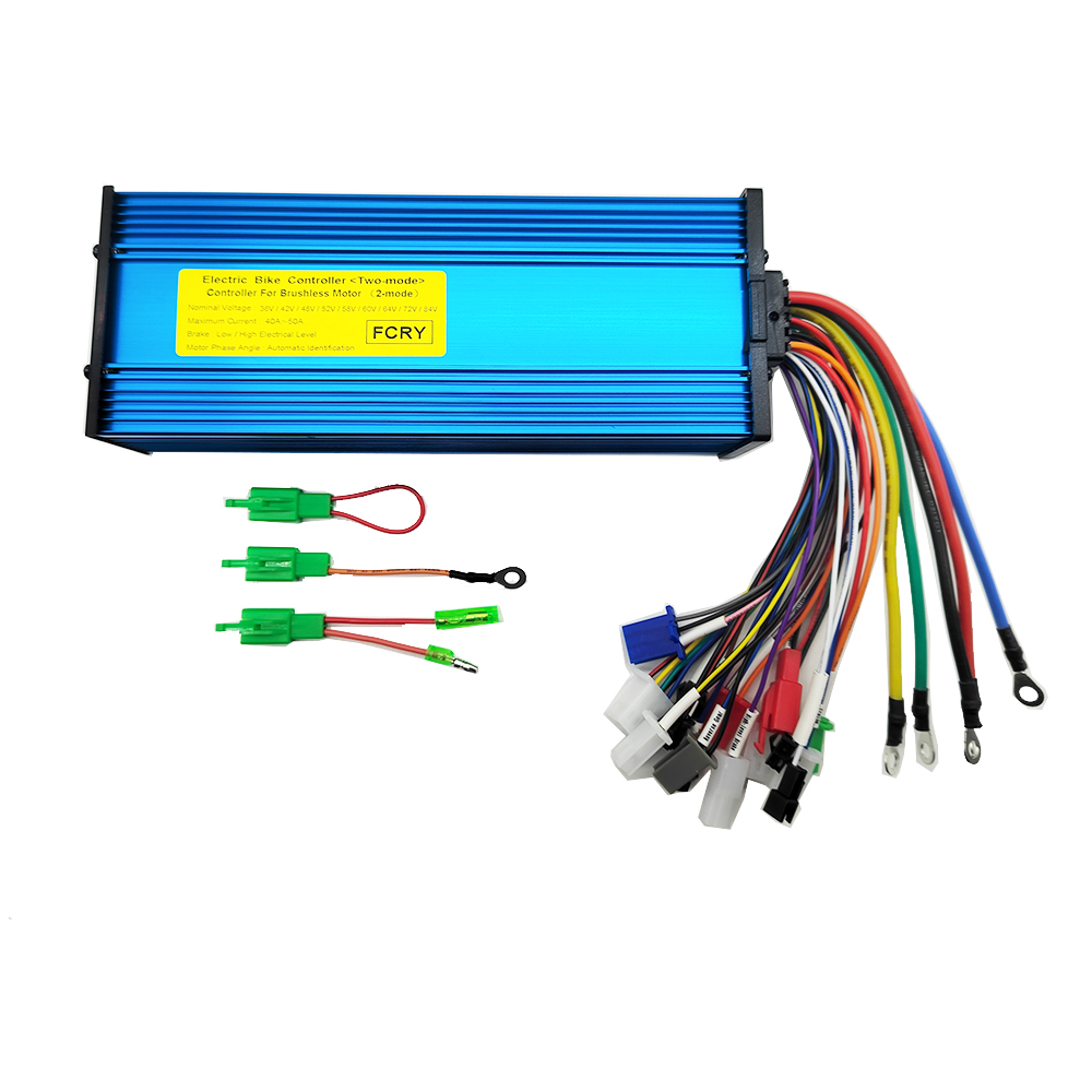 48V 60V 72V 1500W 2000W 3000W Brushless Controller 18mos 40A 45A 60A for Electric Bike/Tricycle/E-Scooter/Motorcycle/BLDC Motor: light green