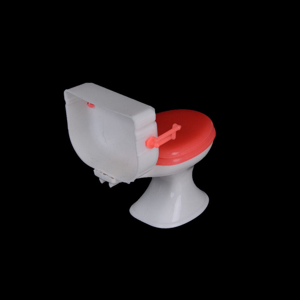 1Pcs Plastic Wc Pop Speelgoed Badkamer Meubelen Prinses Oceaan Namens Tool Pop Accessoires