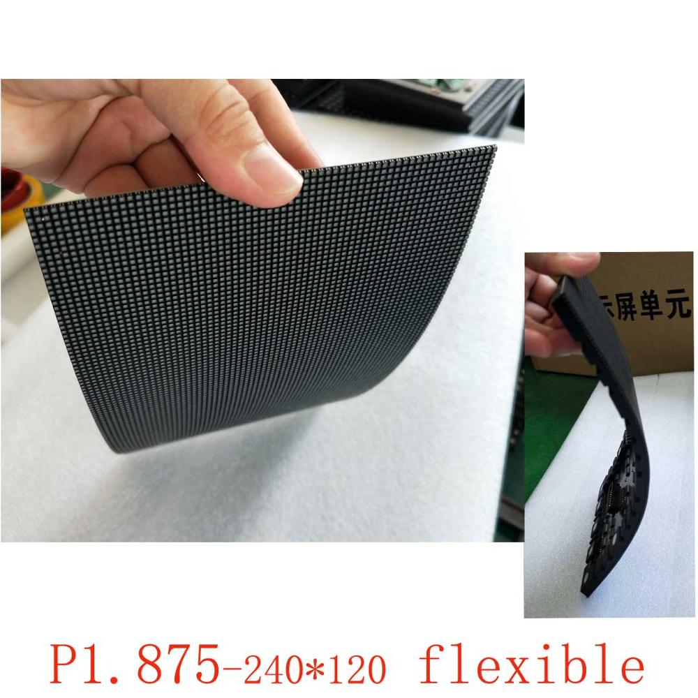 indoor full color p1.875 Flexible led panel 240*120mm led screen module Cylindrical screen curved screen curved screen