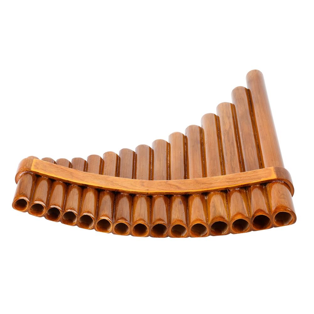 15 Pipes G Key Natural Bamboo Flute Chinese Folk Musical Instrument Pan Flute Wind Instrument Panpipes Flauta Handmade Panflute