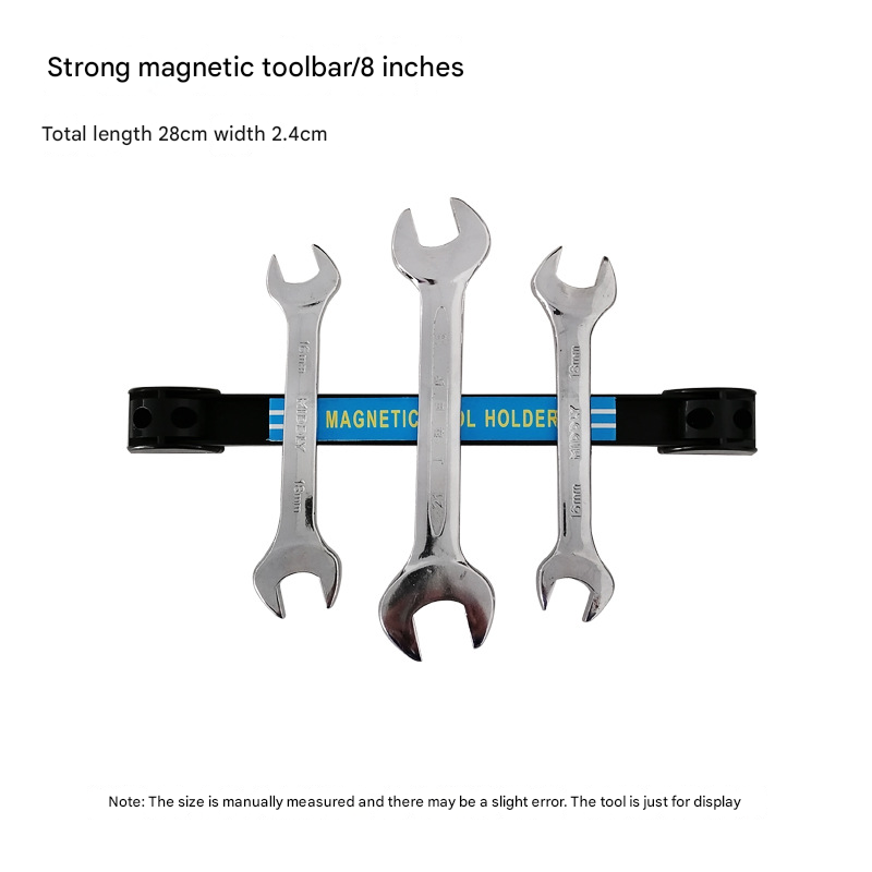 8" 12" 18"24" Strong Magnetic Tool Holder Heavy-duty Magnet Tool Bar Strip Rack Workshop Garage Organizer Rack Tool Cabinet: Yellow & Black