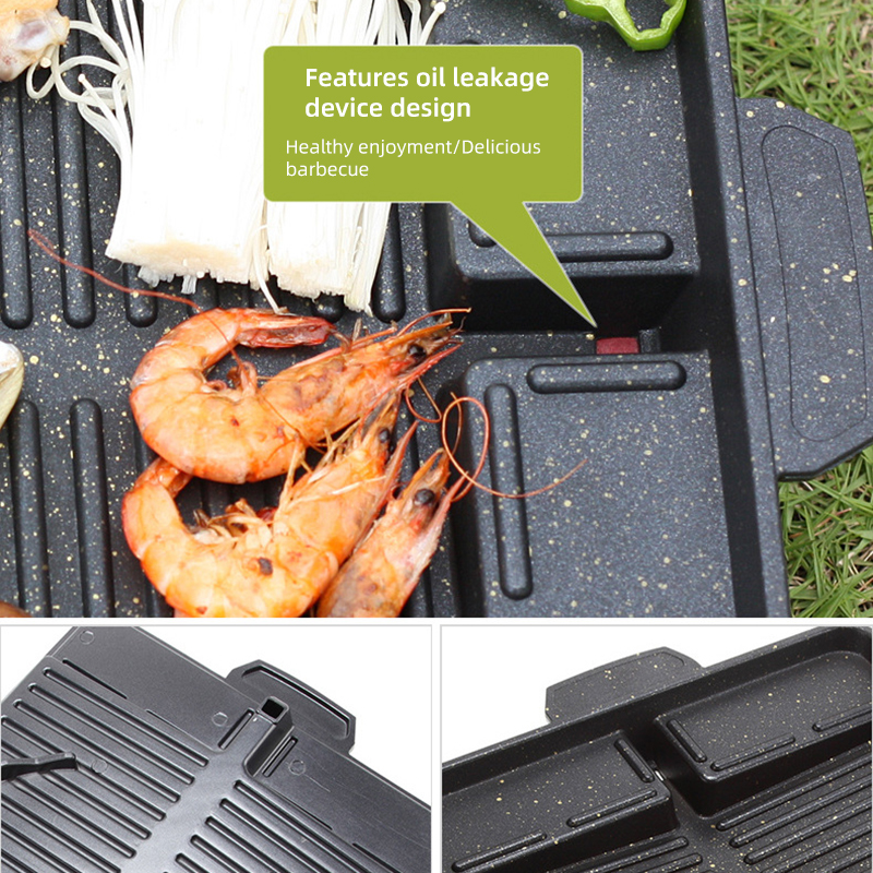 Healthy Barbecue Plate, Square, Gas Compatible, Pork Belly, Iron Plate, Diagonal, Grooved, Barbeque Grill, Cassette Oven Compati