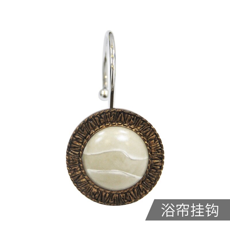 Retro Europese Stijl Antieke Douche Gordijn Accessoires Douchegordijn Haak Douchegordijn Ring Hars Haak