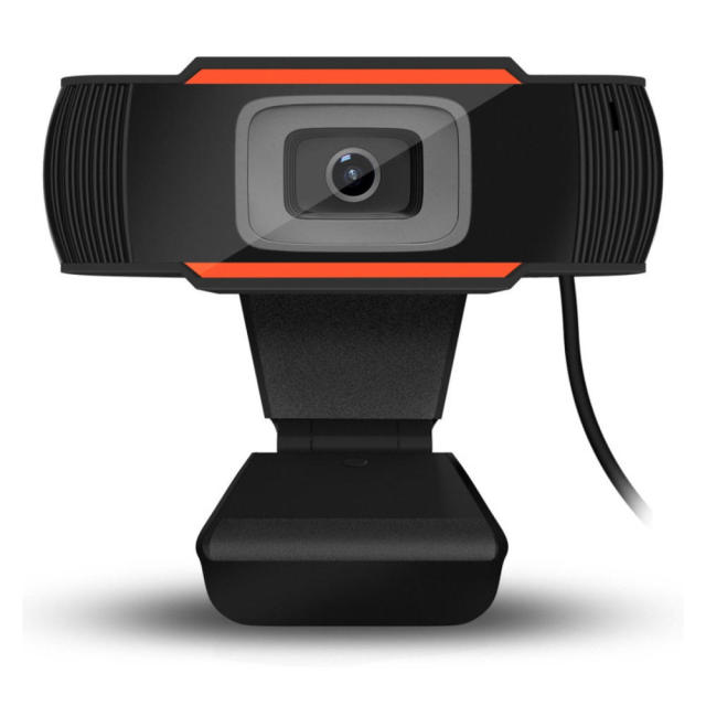 Webcam 480P Usb Camera Draaibaar Video-opname Web Camera Met Microfoon Mini Usb 2.0 Voor Pc Computer: Orange