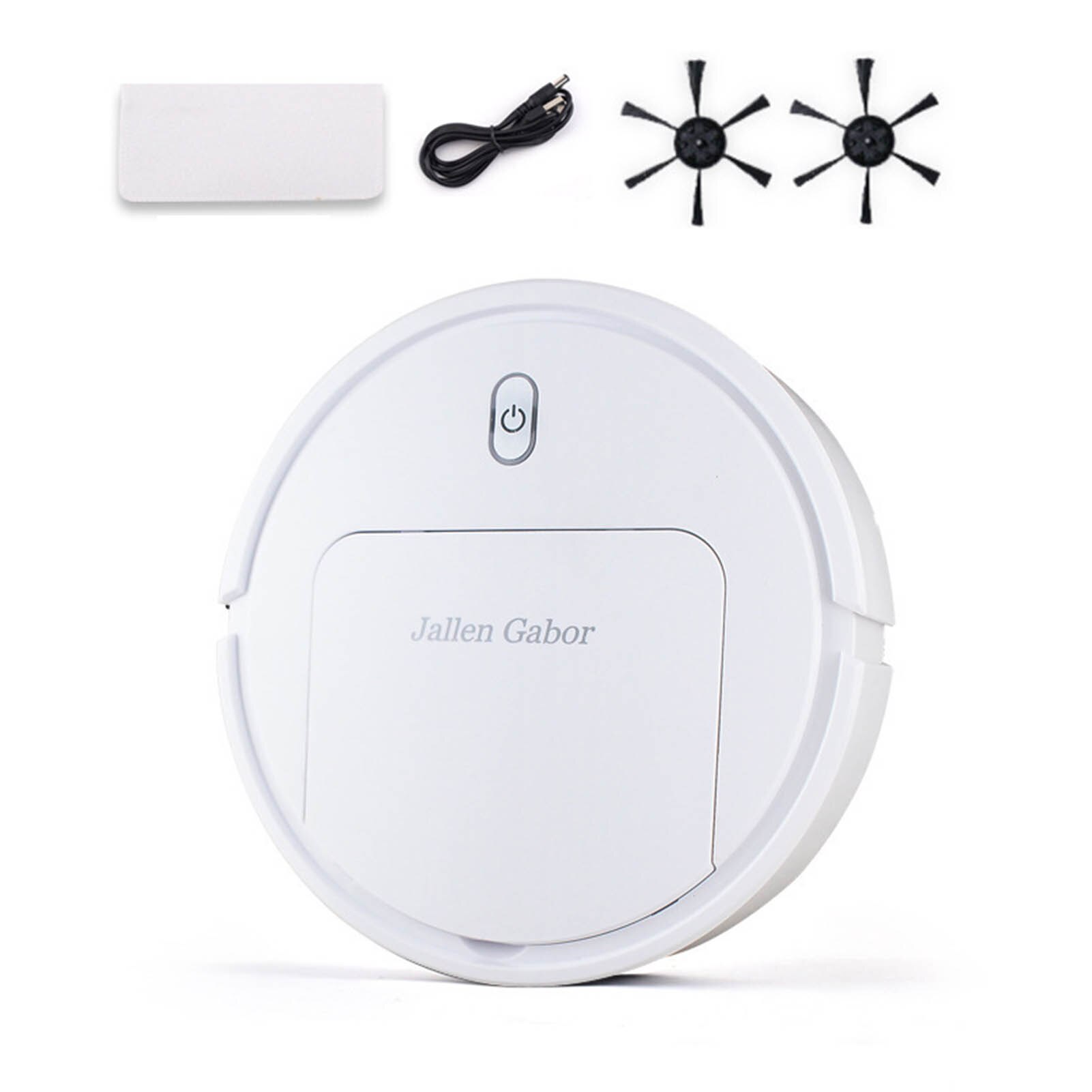 25cm Smart Sweeping Mopping Robot Vacuum Cleaner For Home Cordless Washing USB Rechargeable 120 Mins Runtime