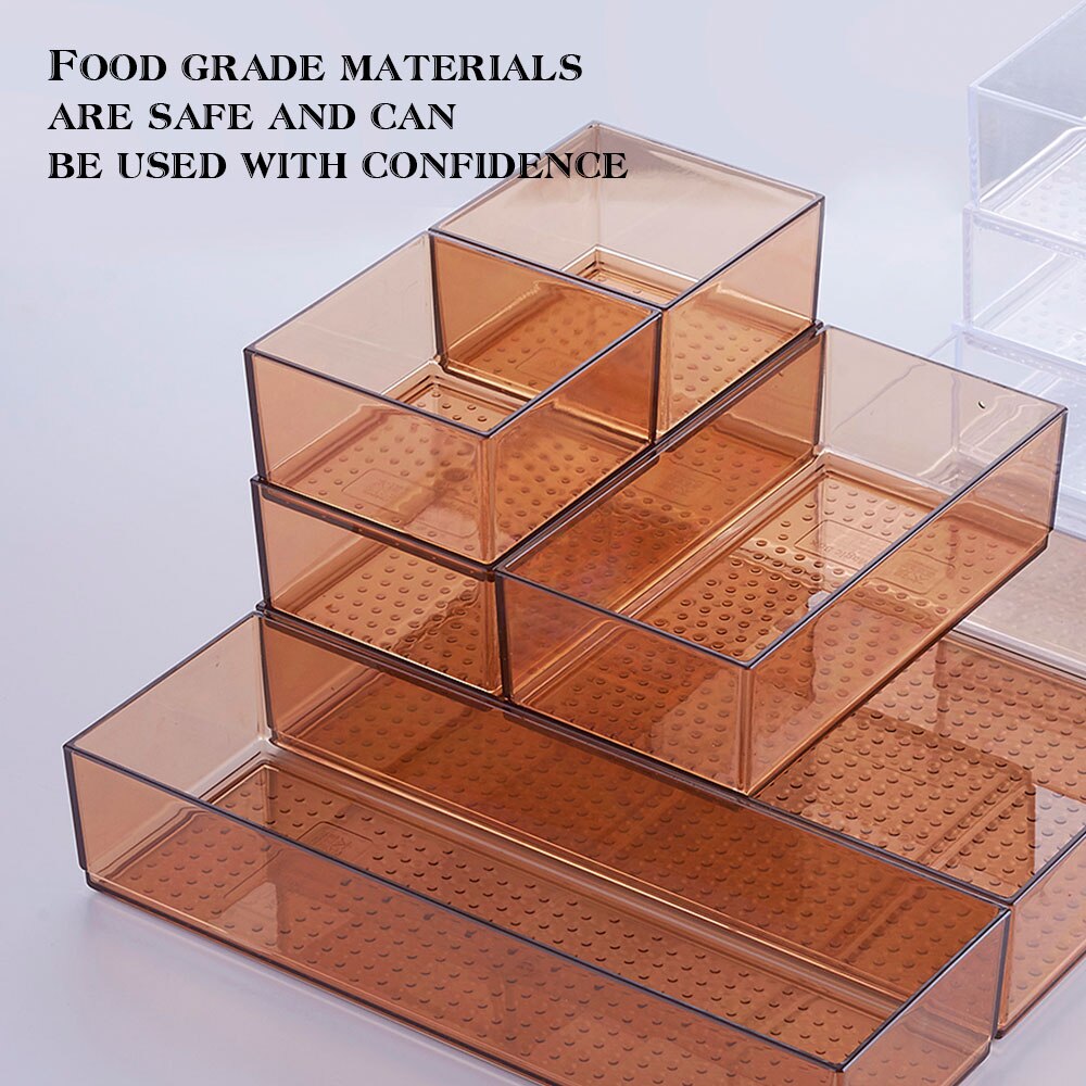 Drawer Divider Organizer Storage Box Drawer Compartment Divider Container Trays Space-saving Division Tools for Kitchen Home