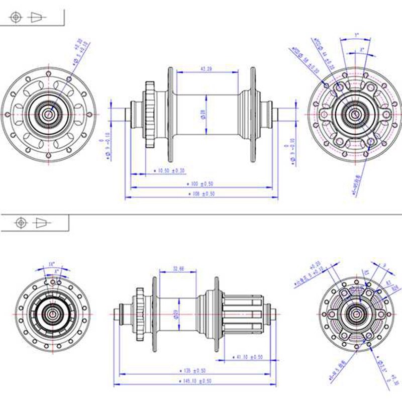 Arc MT005 Fiets Hubs Disc Kaart Brake Mtb Mountainbike Hub Schijfrem Nbk Dragende 32 Gaten Qr 100X15 142X12MM