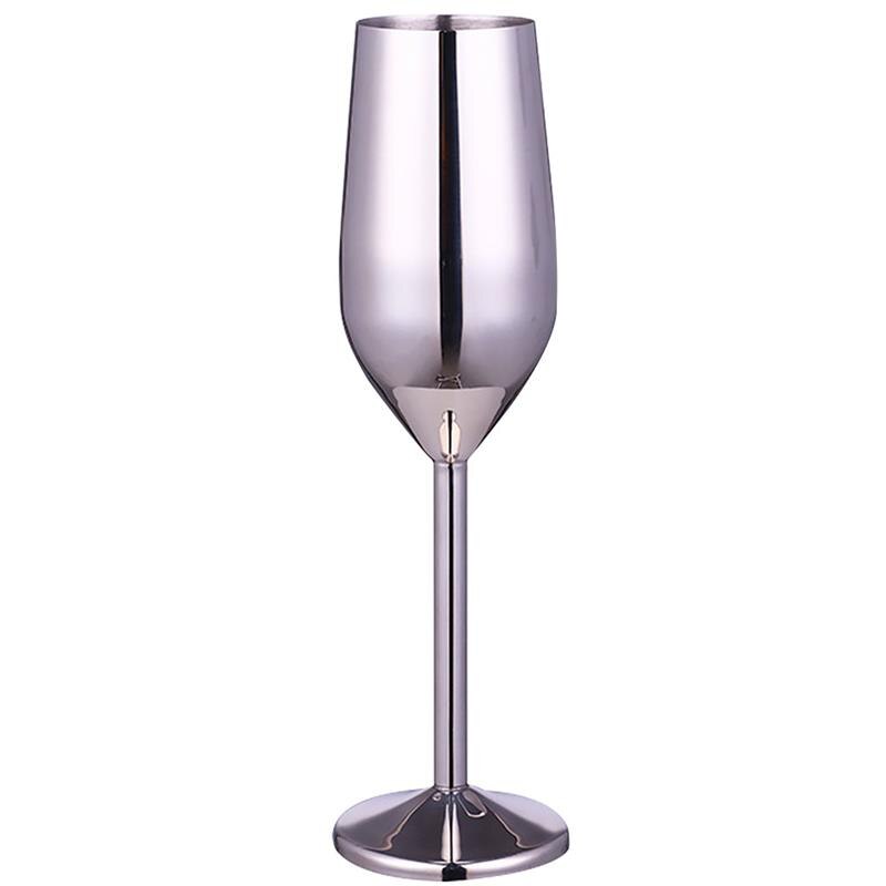 18Oz Roestvrij Staal Wijn Glas 220Ml Champagne Cup Metalen Cocktai Goblet Voor Bar Restaurant: 1