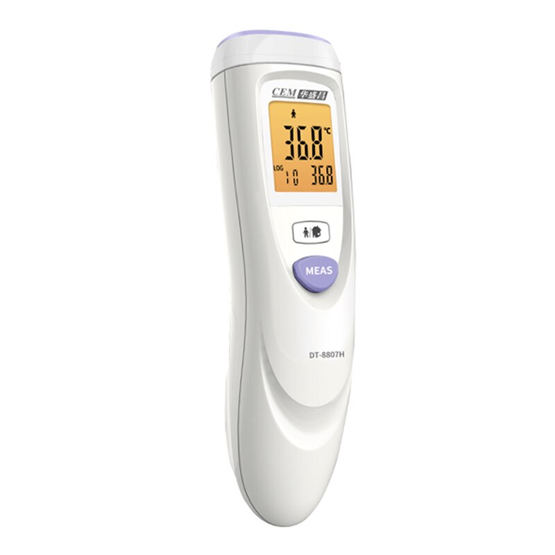 CEM Digital Lcd-Display Clinical Forehead Infrared Thermometer Fever Digital Measure Tool for Baby Adult DT-8807H