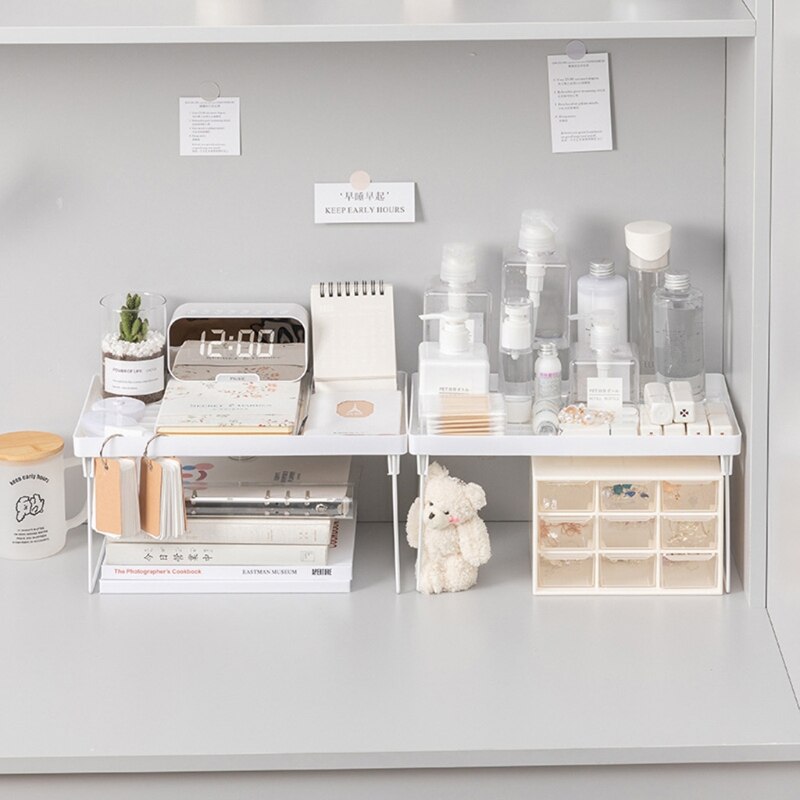 Space Saving Wardrobe Decorative kitchen items dish rack Home Closet Organizer Storage Shelf for Kitchen Rack Cabinet Holder