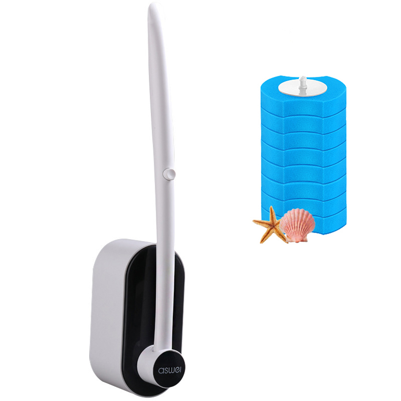 Wegwerp Badkamer Wc Borstel Set Houder Huishoudelijke Handige Reiniging Zonder Dode Hoek Badkamer Accessoires: Chocolade