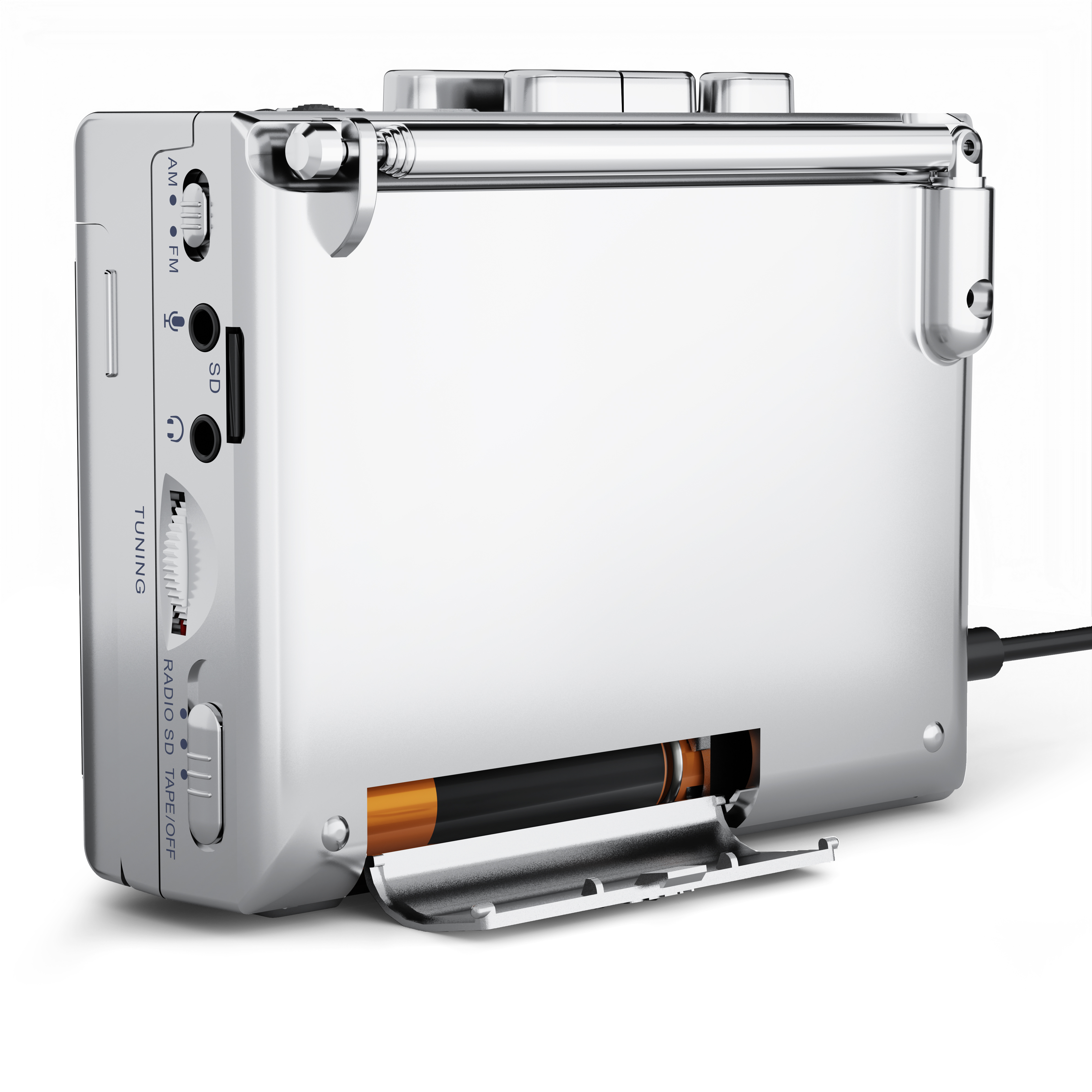 TOMASHI-REPRODUCTOR DE Radio de Cassette portátil, Walkman grabador de cinta a MP3, convertidor Con altavoz incorporado, micrófono, soporte para auriculares