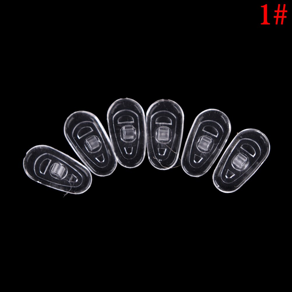 10 stuks = 5 paar handige, zachte, antislip siliconen neuspads voor brillen, zonnebrillen, schroefdopjes: 1