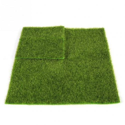 Synthetic Artificial Grass Mat Turf Lawn Garden Landscape Ornament Home Decor: 15x15cm