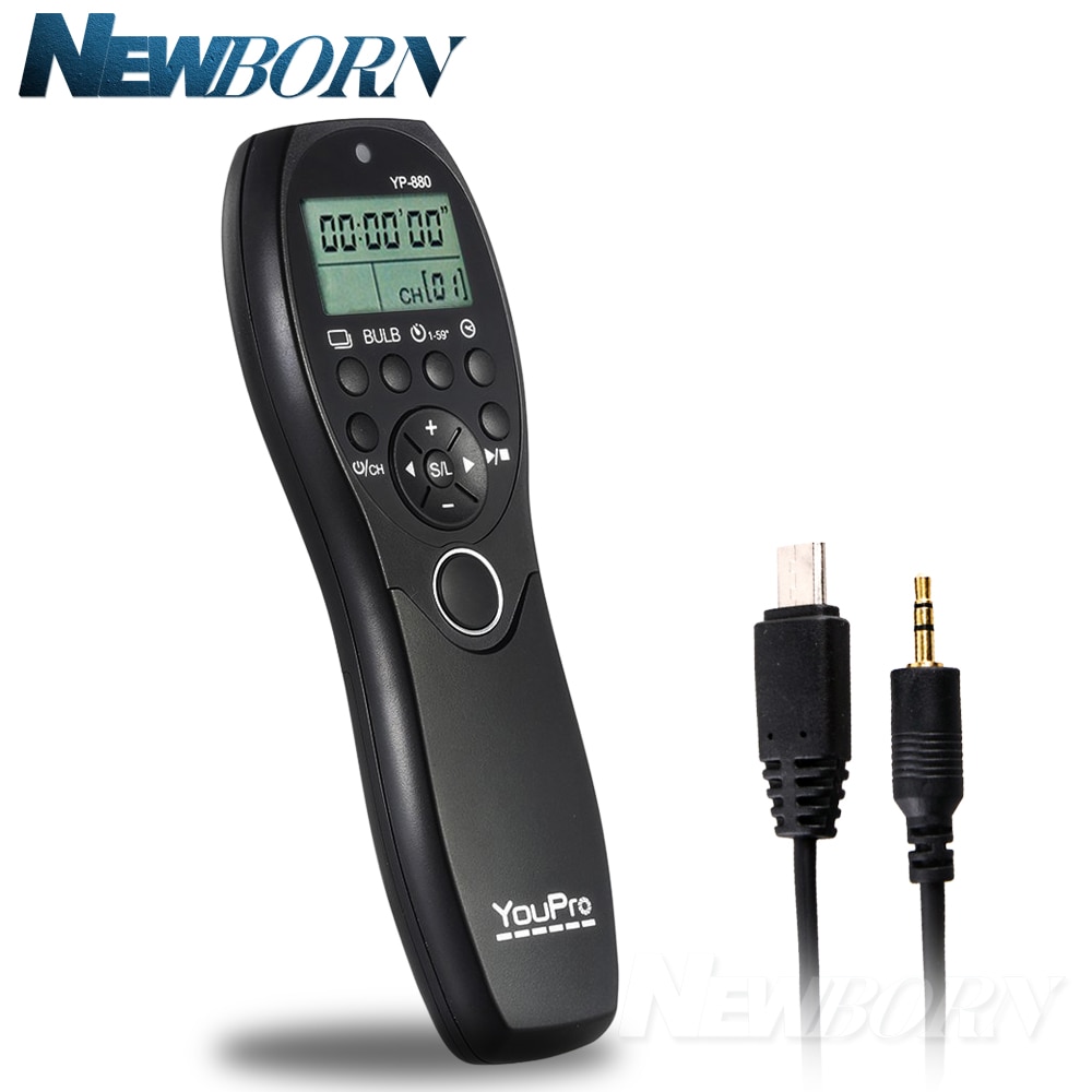Youpro YP-880 S2 Camera Wired Ontspanknop Timer Afstandsbediening Lcd Display Voor Sony A58 NEX-3NL A7 A7R A3000 A5000 a6000