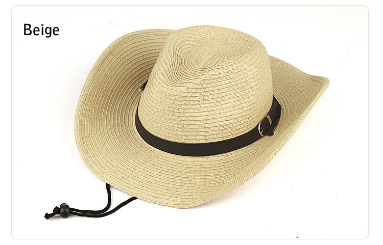 Chapeau de Cowboy en feutre pour homme | Chapeaux de paille, Style d'été, chapeaux de soleil à large bord, chapeau occidental, chapeau de soirée pour femme, Sombreros de Vaquero YY0272: Beige western hat