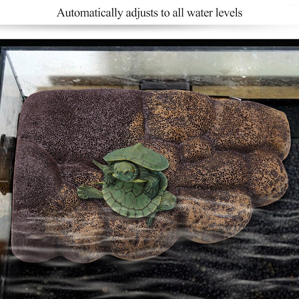 Krybdyr skildpadde tank flydende ø akvarium akvatisk magnetisk basking flydende ø platform krybdyr skildpadde ø platform