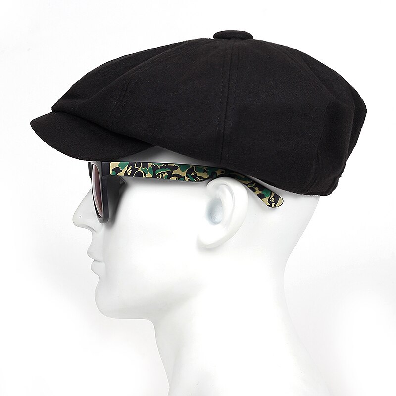 Winter hats Woolen Cap Ear Protect Warm Man Hat Foldable Berets leisure thicken Soldier Cap touca
