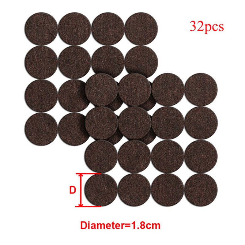 Multifunksjon selvklebende filt bord stolmatter gulvbeskyttere møbler sofa bord stol føtter gulv sklisikker matte klebrig pute: 5