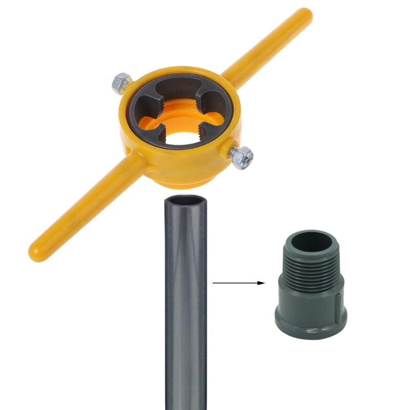 Kit de herramientas para hacer roscas de PVC NPT, enhebrador de tubos para bombas, herramienta manual