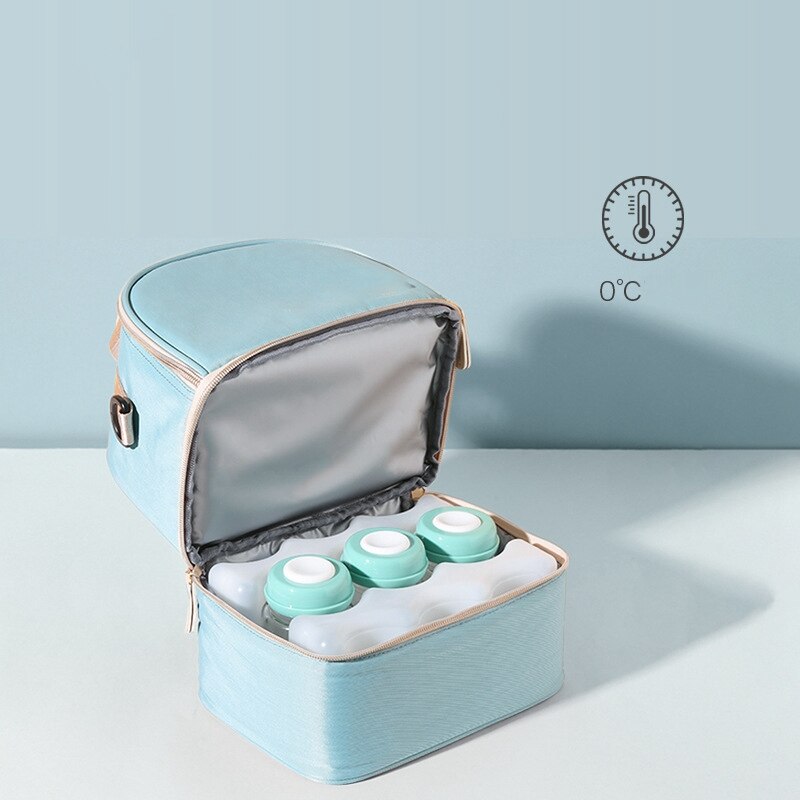 2Pcs Reusable Ice Packs - Cool Cooler Pack Bag Water Injection Box for Lunch Boxes, Breast Milk Fresh Food Storage