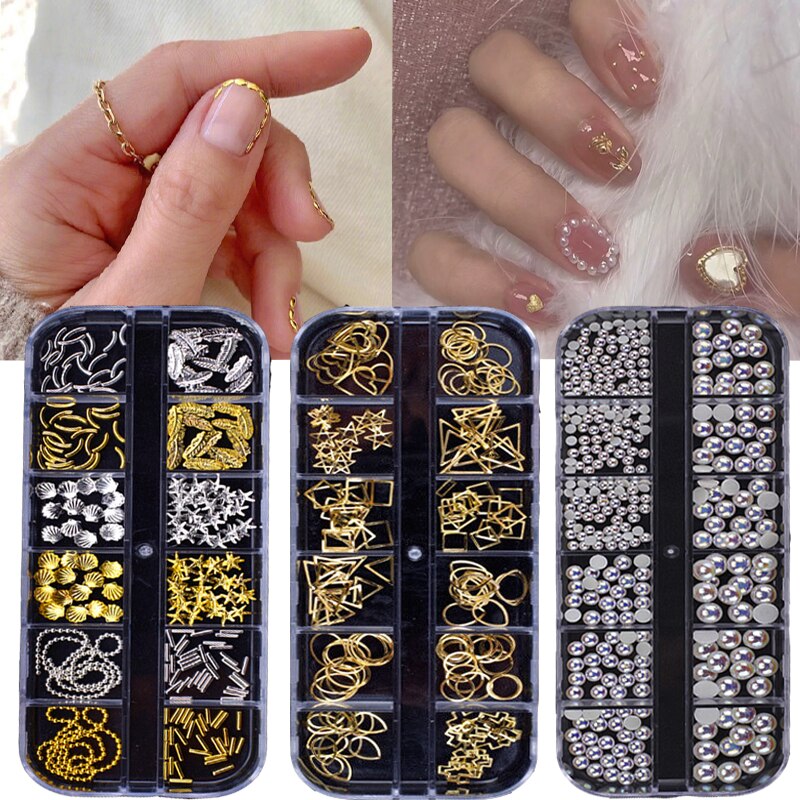 3D ongle cristal strass paillettes métal diamant Sequin Technique manucure ongle Art déco Nail Art bijoux