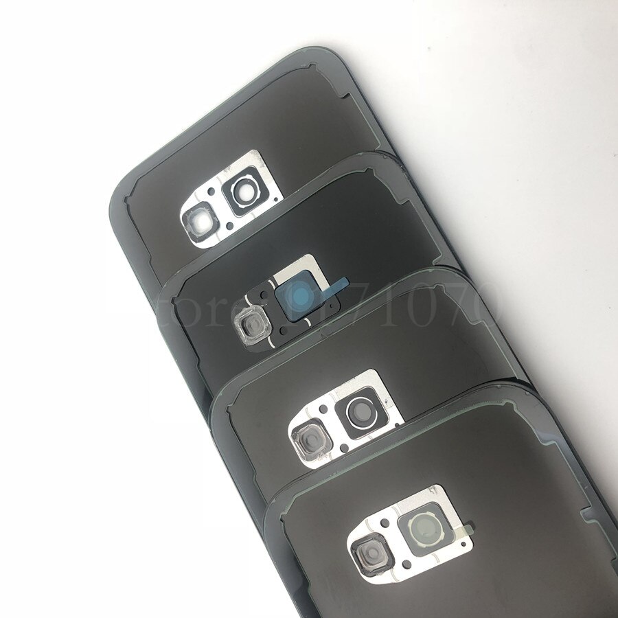 Posteriore In Vetro + vetro Della Fotocamera Per Samsung Galaxy A3/A5/A7 2017 A320 A520 A720 Vetro Posteriore Della Batteria copertura Posteriore del Portello Custodia