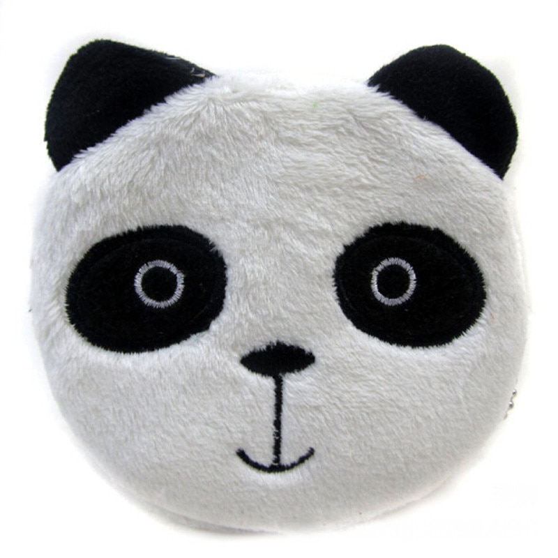 Mini Panda forme porte-monnaie femmes animaux imprime sac à monnaie changement sac à main femmes filles petit portefeuille à fermeture éclair Mini sac à main sac à main