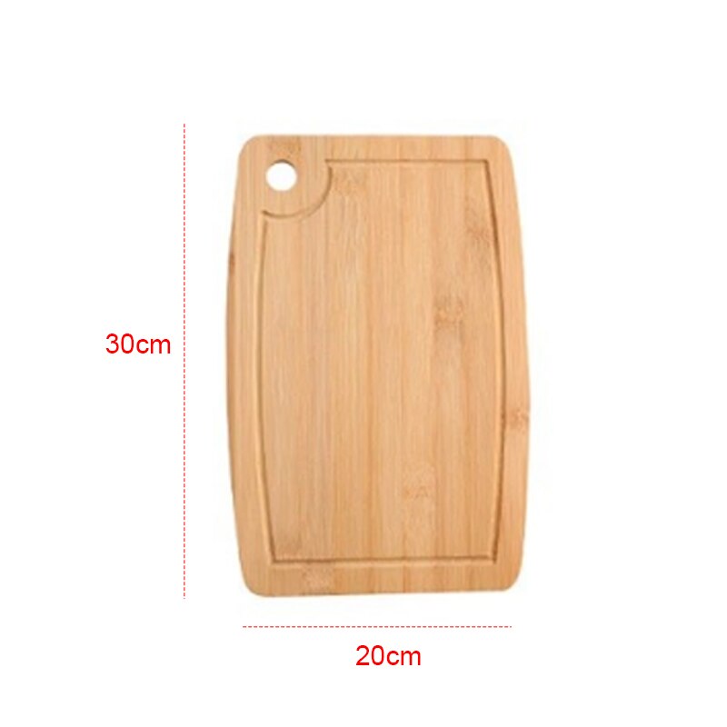 Tablero de corte de madera sólida para cocina, tablero de corte de cocina con mango, para comida, Pizza, pan, fruta, puede colgar: 40x24cm