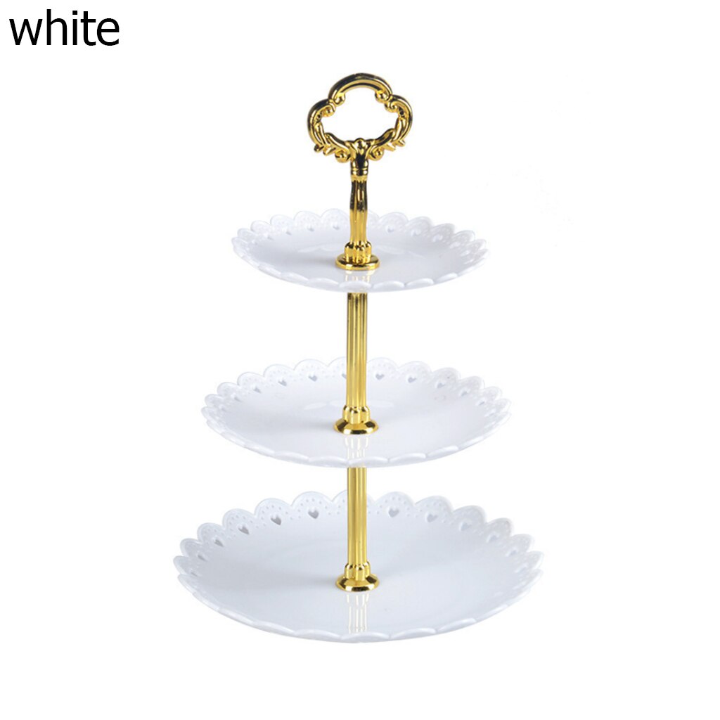 2 Pack Kartonnen Cake Stand, 3 Tier Paper Cupcake Stand Dessert Pas Tower Ronde Cake Stands Voor Afternoon Tea Verjaardag Bruiloft Feest Jubileum Ch