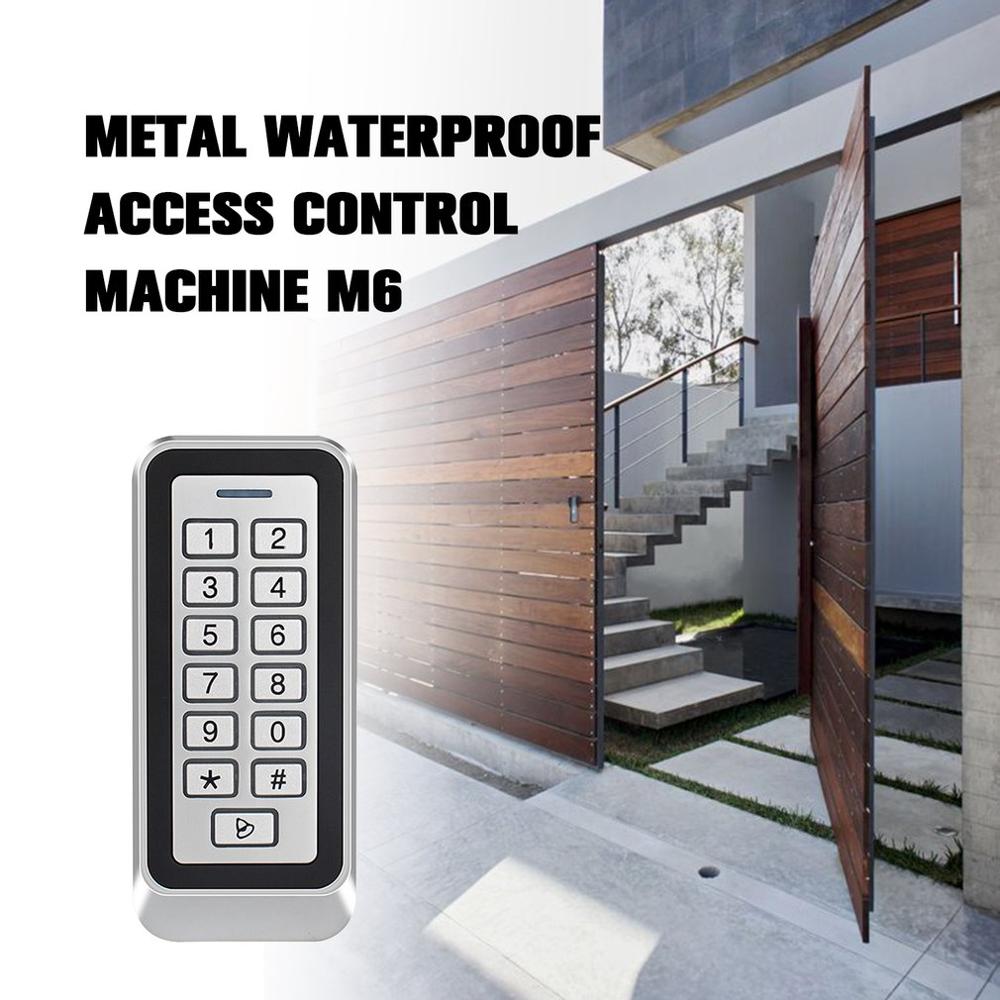 1 Pcs Metal Waterproof Access Control Machine Metal Drawing On The Surface Waterproof And Dustproof Backlight Button