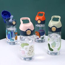500Ml Baby Flessen Drinkbeker Zuigfles Met Stro Zwaartekracht Bal Brede Kaliber Kinderen Drinken Melk Water Dual-Gebruik Fles