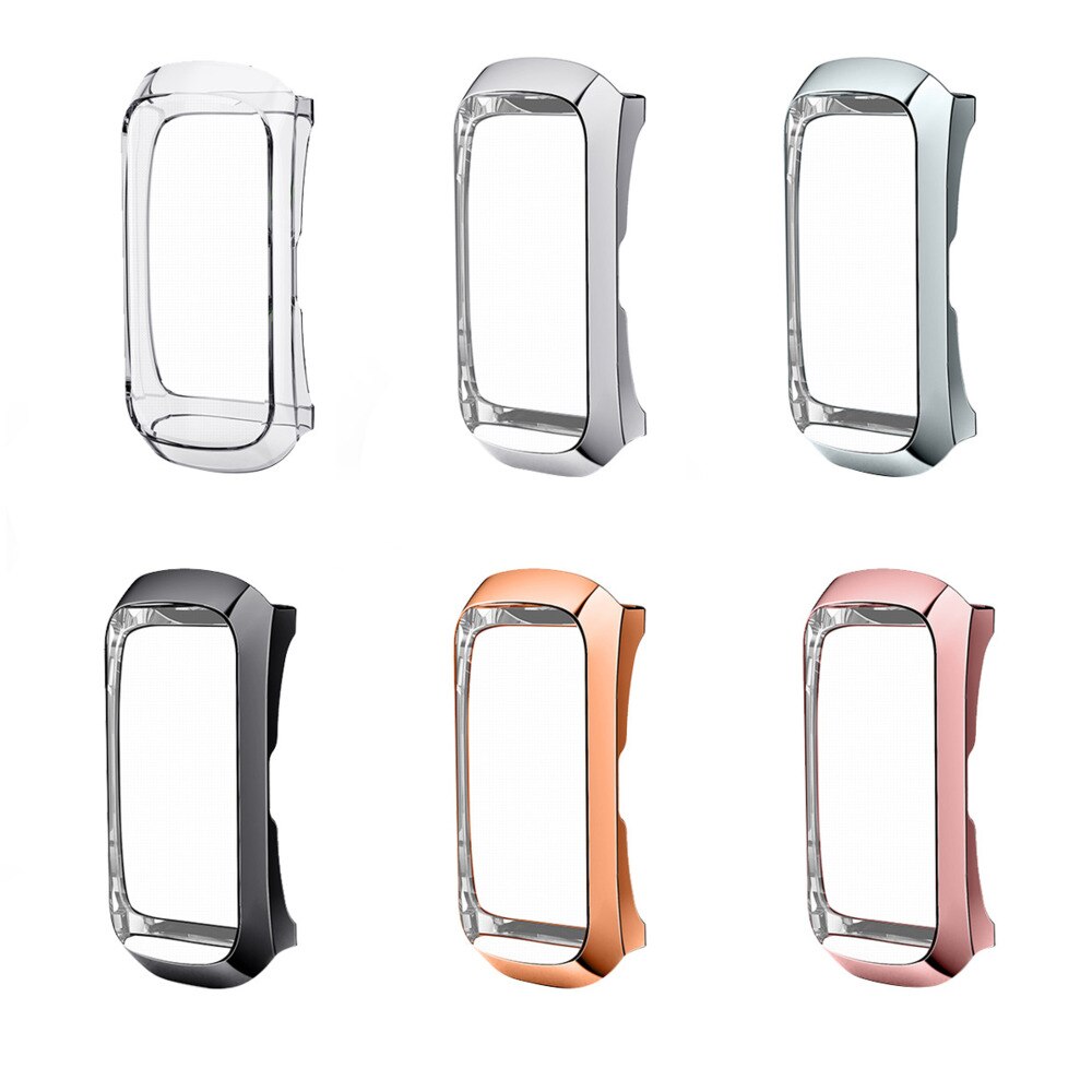 Voor samsung galaxy fit plating tpu anti-hoesje voor galaxy fit smartwatch hoesje duurzaam hoesje zacht tpu doorzichtig hoesje
