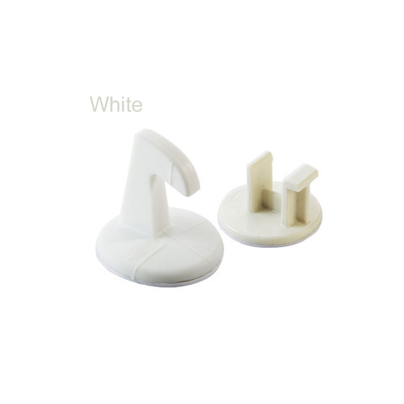 Deurklink Crash Pad Set Creatieve Siliconen met Haak Muur Kussen Pad Thuis Deur Anti-Flip Pad: white