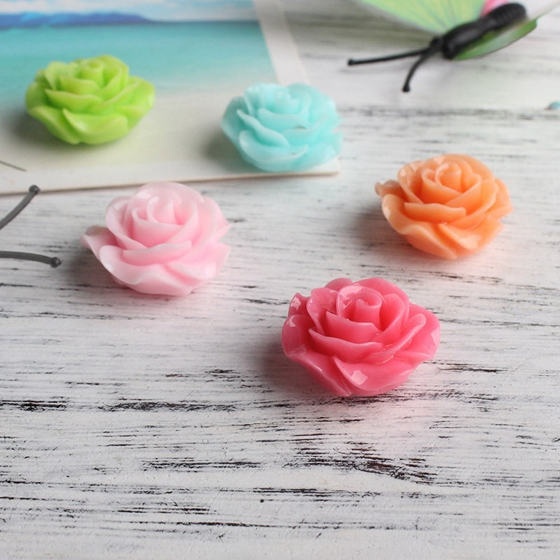 Kleurrijke Rose Bloem Magneten Leuke Koelmiddel Bericht Sticker Home Decoratie Kinderen Speelgoed Huwelijkscadeau