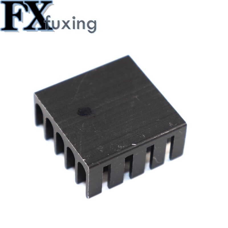 10pcs Heatsink Cooling Fin Aluminum Radiator Cooler Heat Sink for IC Chip LED 22*22*10mm Black 22X22X10 mm LED Radiator 22*22*10