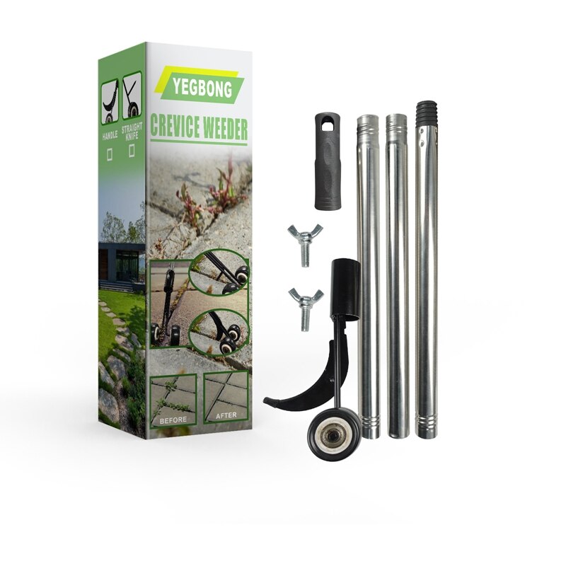 Garden Weeding Hook Retractable Metal Rod Outdoor Crevice Weeder Gap No Need Bend Over Scroll Wheel Weeding Garden Tools: Sickle-Box