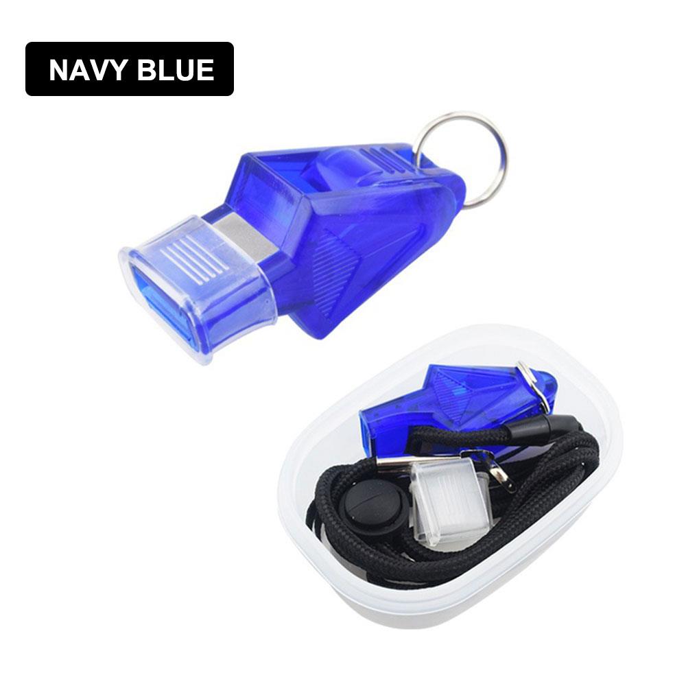 Survival Whistle Sports Referee Whistle Outdoors Sprint Basketball 4 Colors Four Pieces Playing Field Football: dark blue