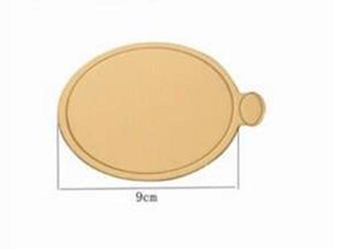 100pcs Gold Paper Cake Board Cupcake Dessert Displays Tray Wedding Birthday Pastry Pad Decorating Tools: ROUND 9CM